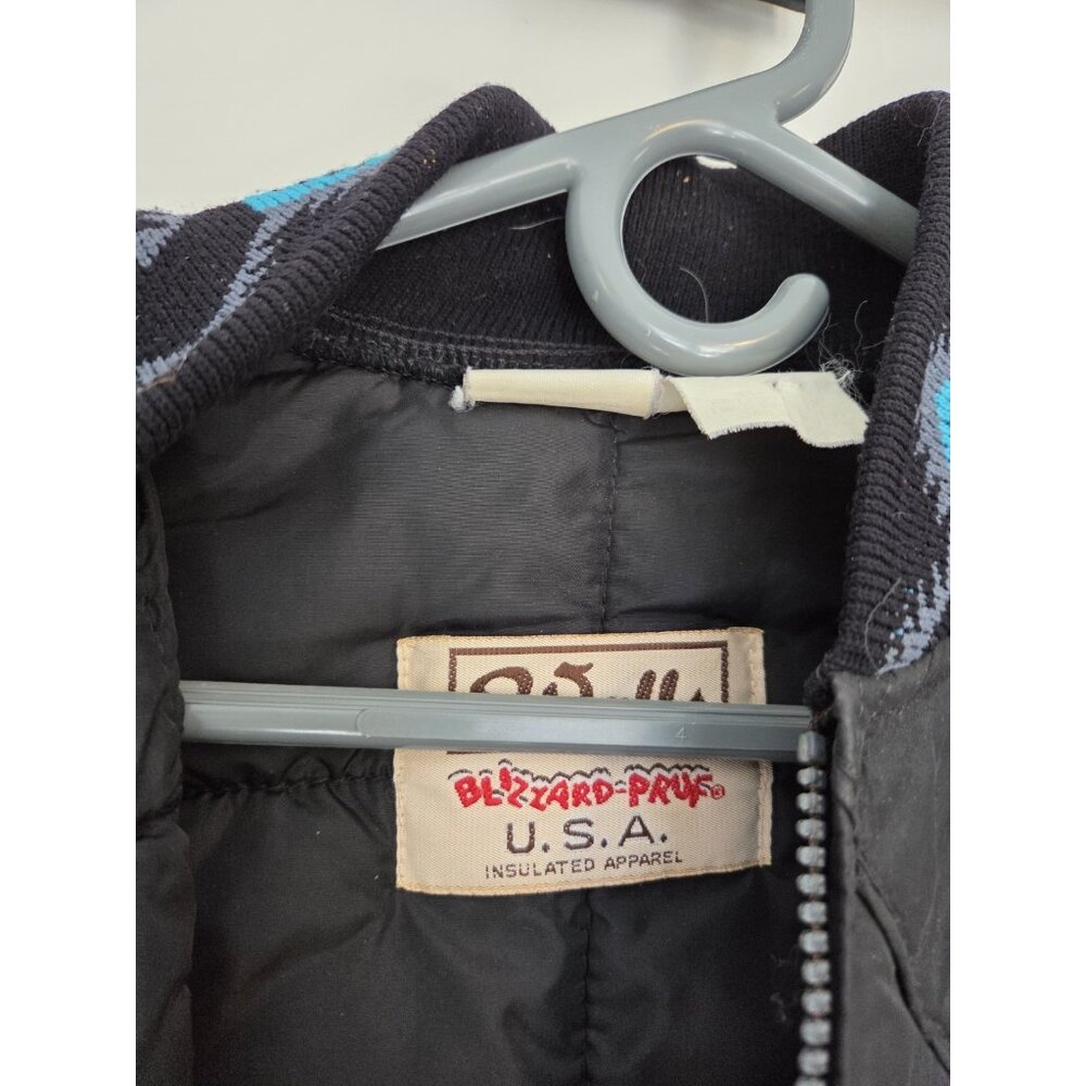 Walls Southwest Puffer Jacket Black Women Size 2X Blizzard Pruf USA Coat Snow - Picture 2 of 7